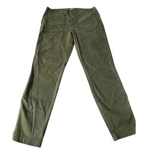 J Crew Cargo‎ Olive Green Skinny Stretch Pants Zippers size 32